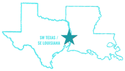 Pipeliners Tour Southwest Texas Southeast Louisiana Map